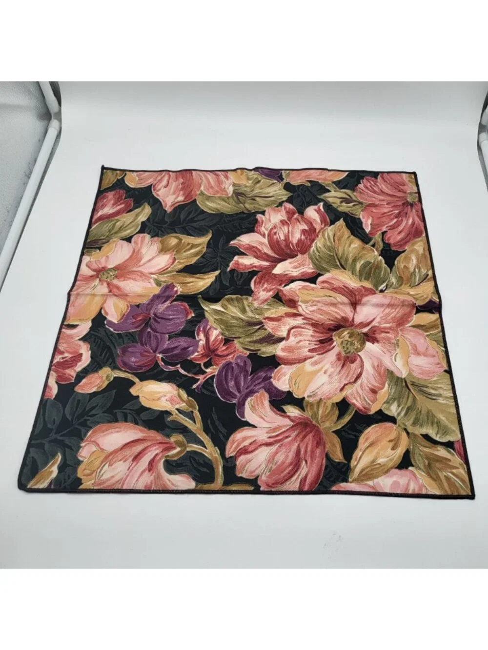 Vintage Floral Print Cloth Table Napkins Fabric Reusable Set Of 6